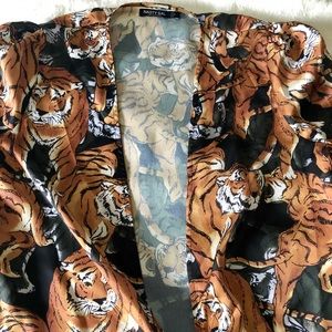 Tiger Satin Top